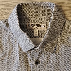 EXPRESS Fitted Button Up Shirt